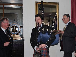 Burns Night piping in the haggis