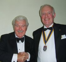 Dickie Davies and President Dennis