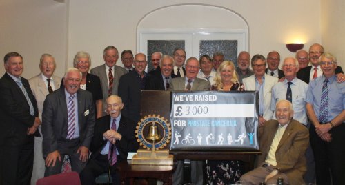 prostate cancer cheque presentation